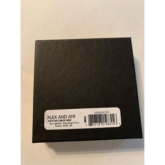 Alex and Ani SpongeBob Squidward two charm bangle bracelet - Picture 4 of 4